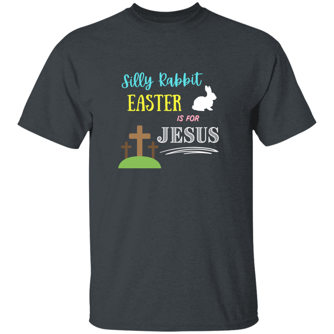 Silly Rabbit Easter is for Jesus Youth 5.3 oz 100% Cotton T-Shirt