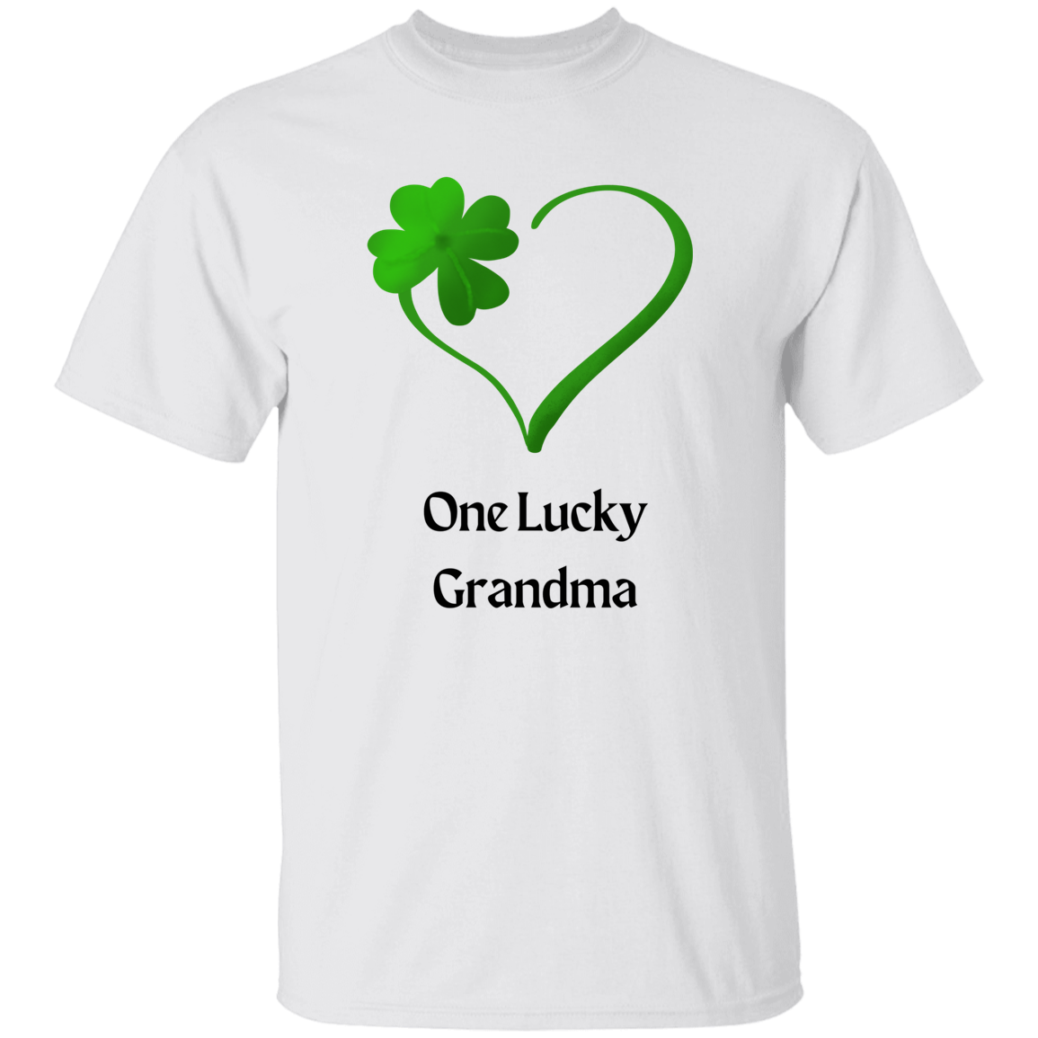Lucky Grandma Shamrock Heart T-Shirt