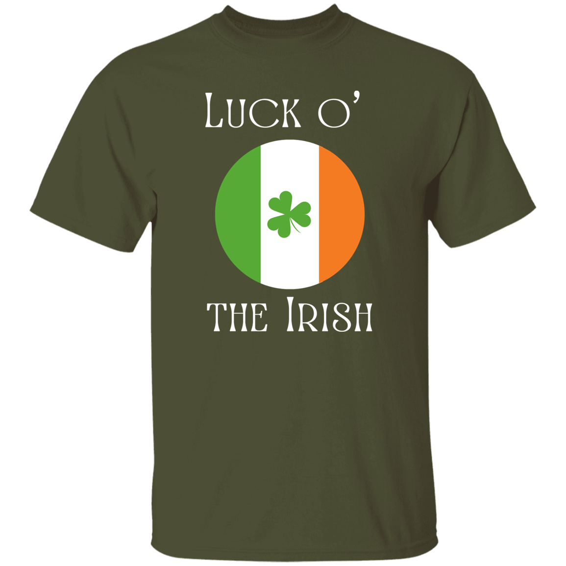 Luck o' the Irish Circle Flag T-Shirt