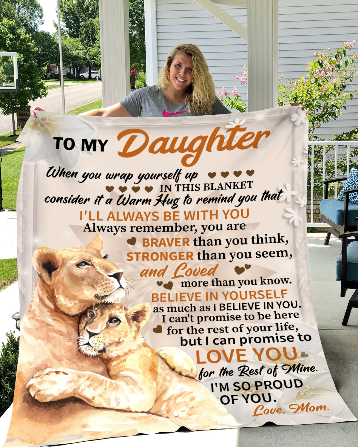 Daughter from Mom Lioness Blanket