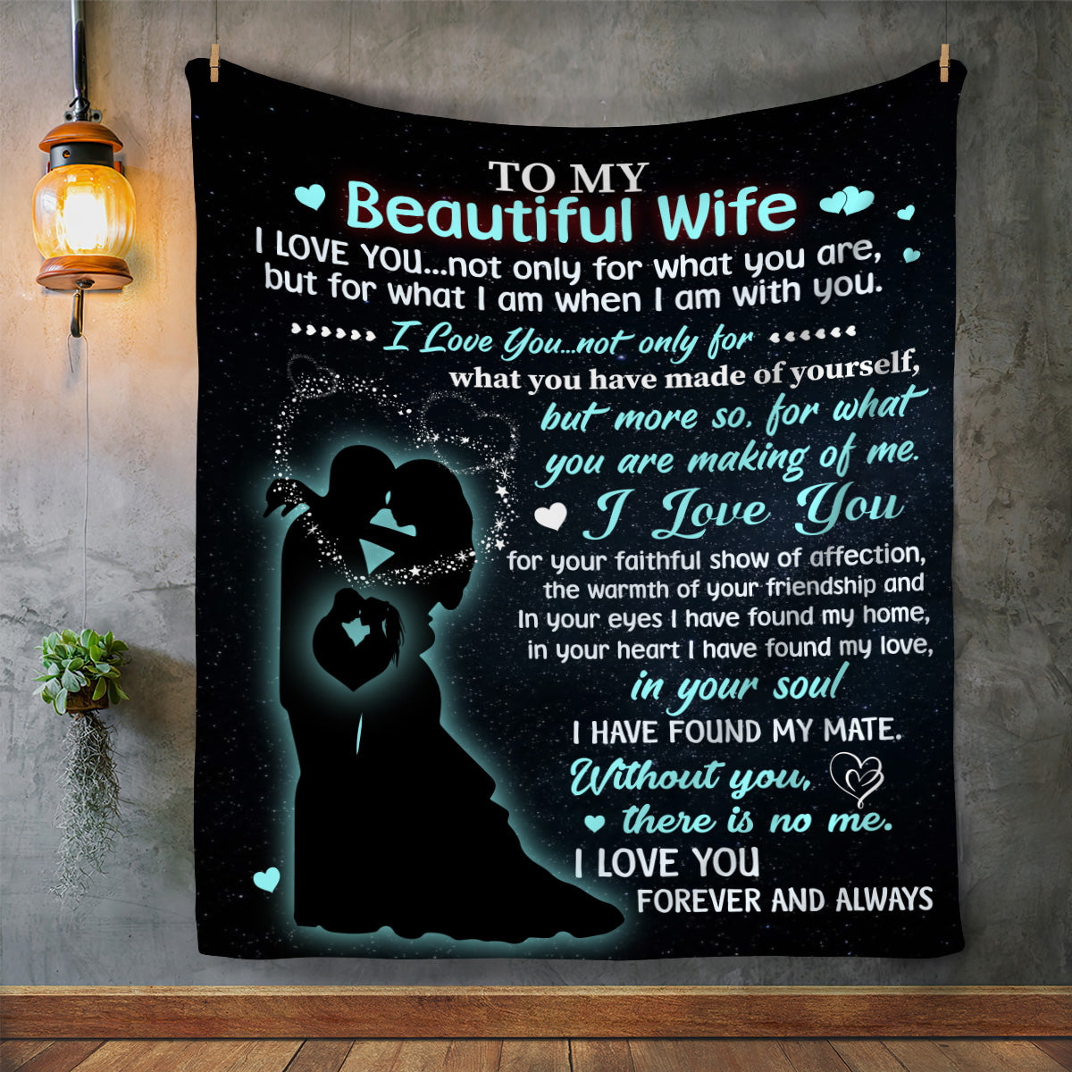 Beautiful Wife Cozy Fleece Blanket