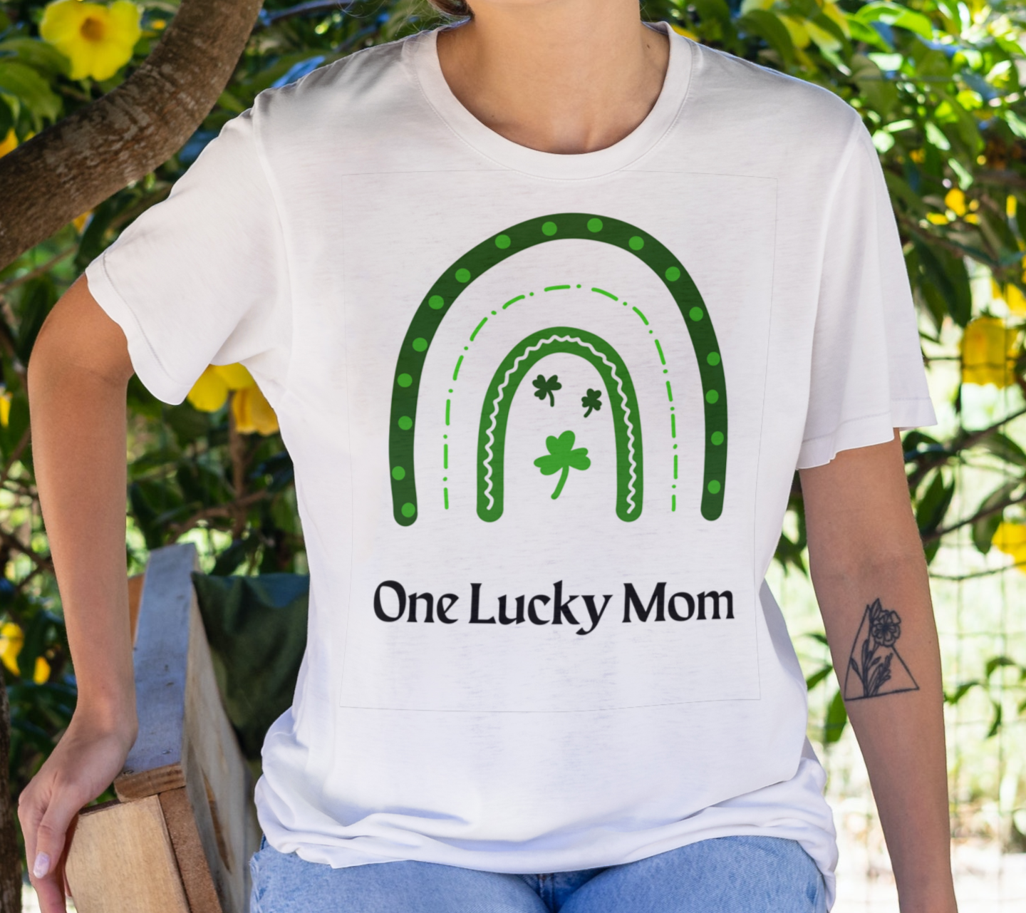 Lucky Mom Rainbow T-Shirt