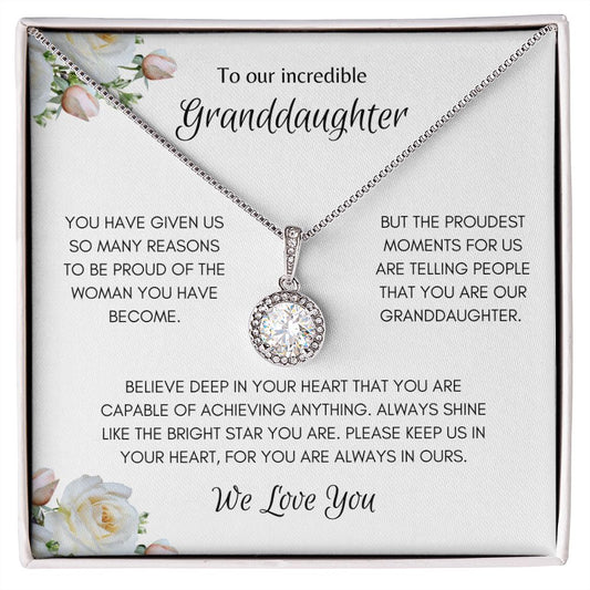 Incredible Granddaughter Eternal Hope Necklace