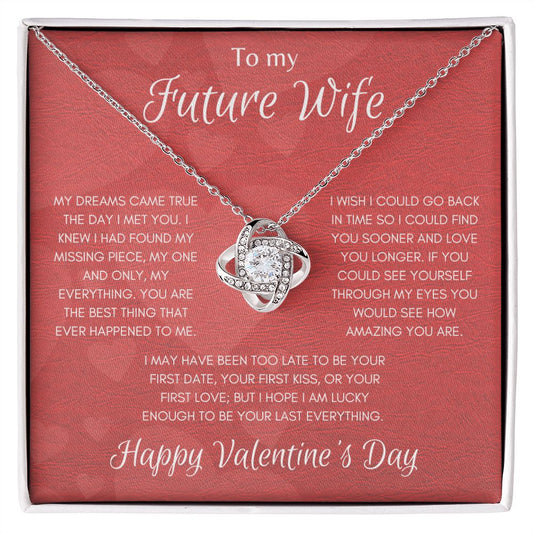 Future Wife Valentine's Love Knot Necklace