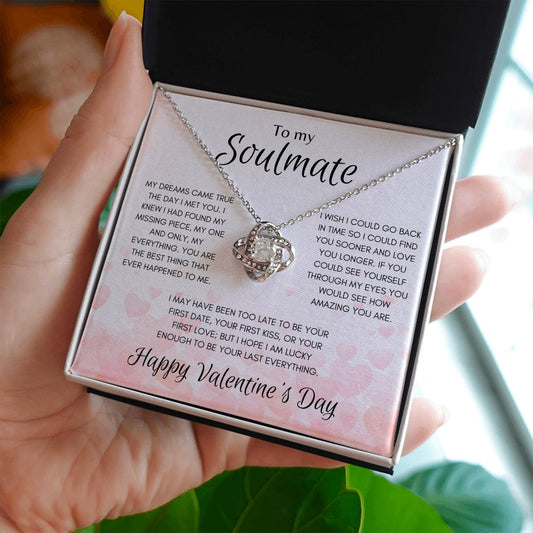 Soulmate Valentine's Love Knot Necklace