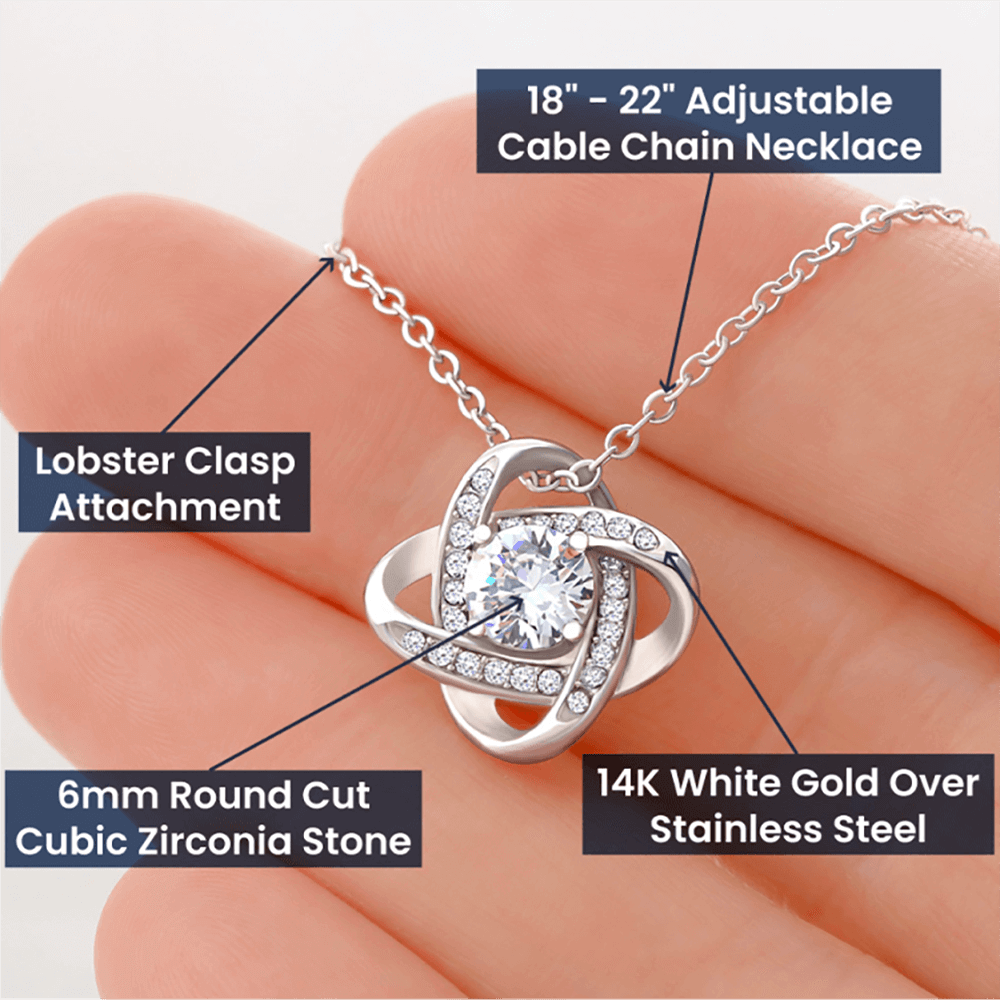 Granddaughter from Nana & Papa Love Knot Necklace