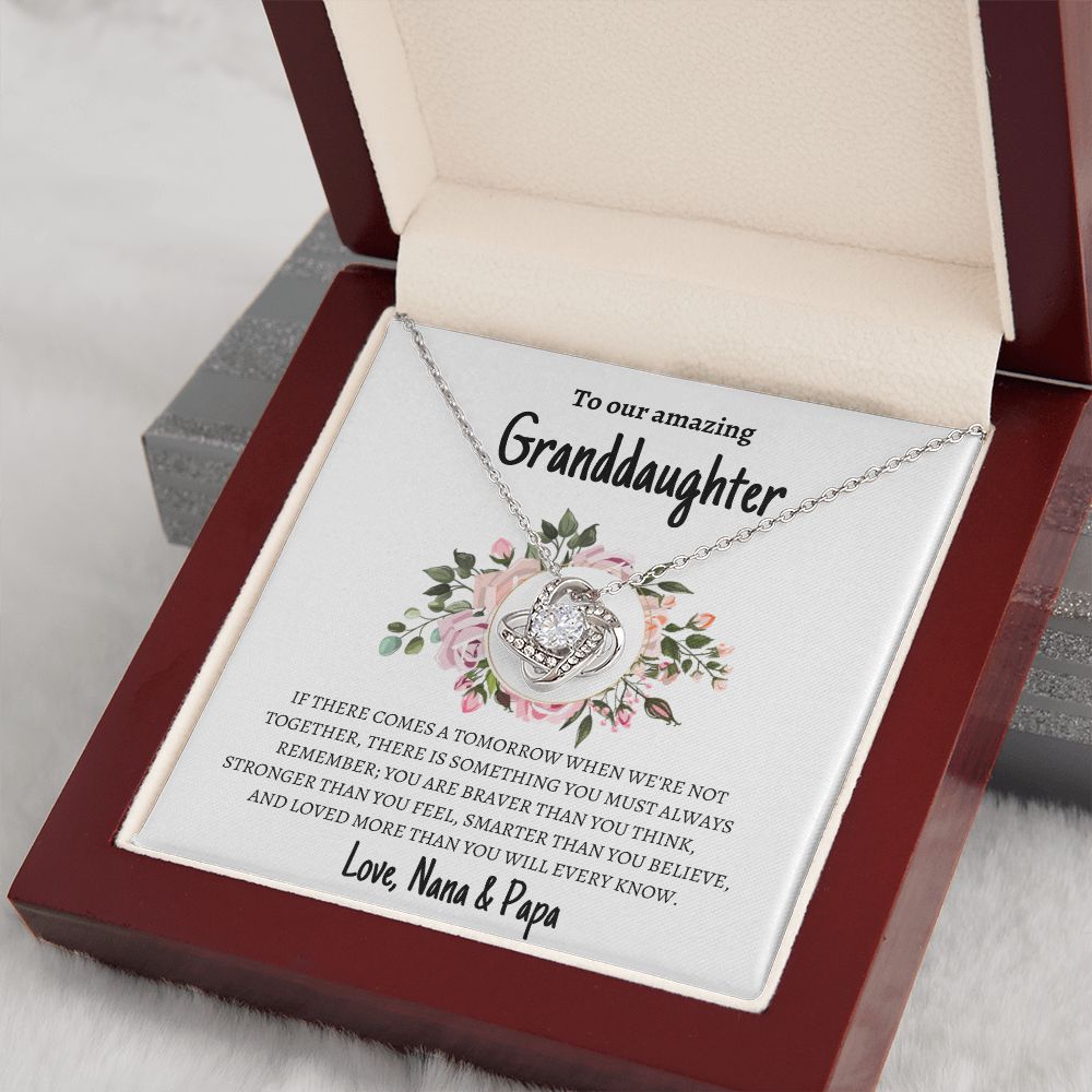 Granddaughter from Nana & Papa Love Knot Necklace
