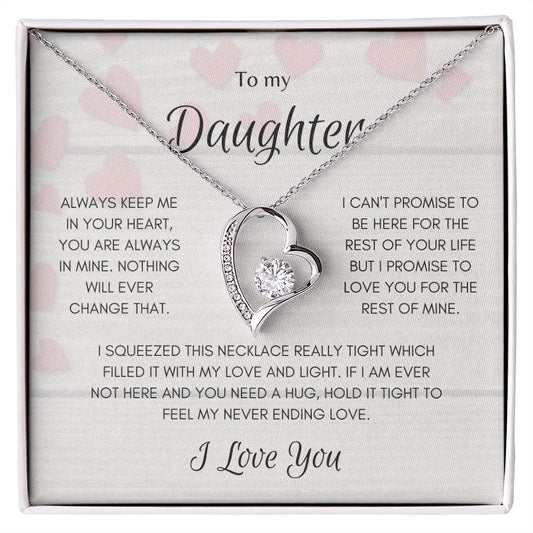 Daughter Heart Forever Love Necklace