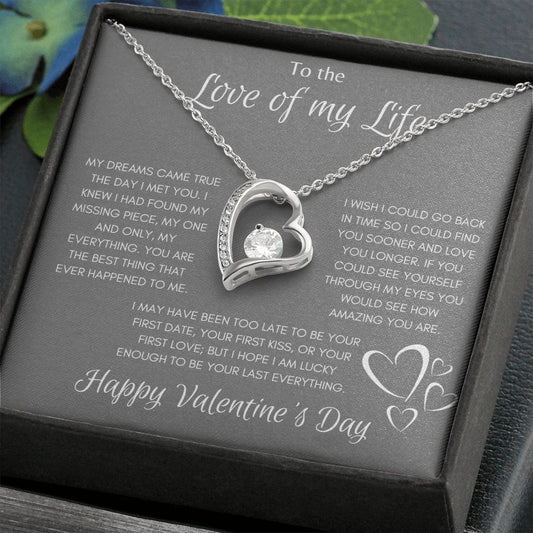Love of my Life Valentine's Forever Love Necklace