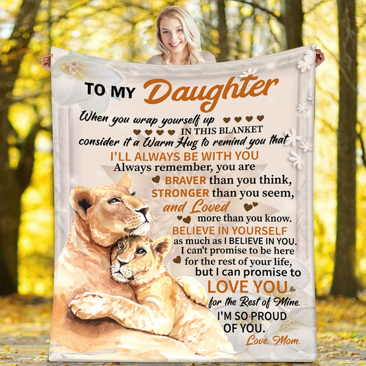Daughter from Mom Lioness Blanket