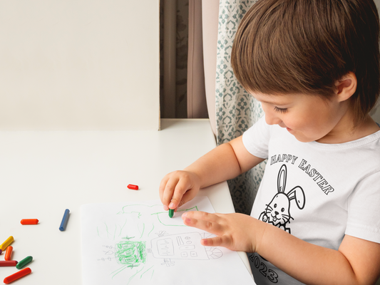 Coloring Bunny Youth 5.3 oz 100% Cotton T-Shirt